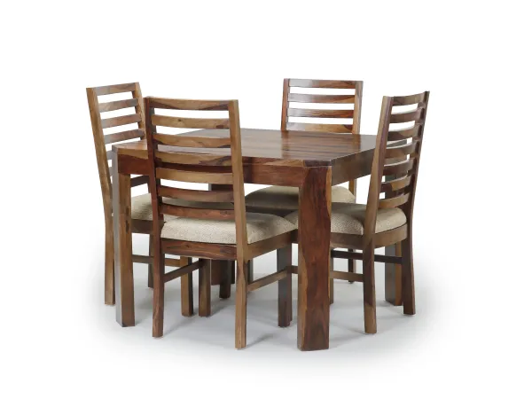 Alexa Dining + Belle Wardrobe Combo 4 Seater